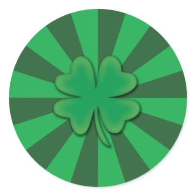 Four leaf clover stickers by rheasdesigns