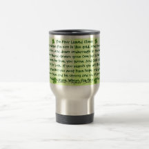 four leaf clover travel mug