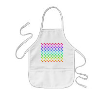 Four leaf clovers in rainbow aprons