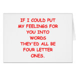 four letter words cards