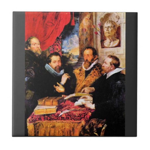 Four Philosophers by Paul Rubens Ceramic Tiles