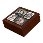 Four Photo Collage Keepsake Wood Jewellery/Valet B gift boxes