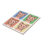 Four Pigs Ceramic Tiles