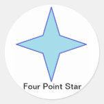 Four Point Star Sticker