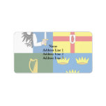 Four Province Ireland, Iraq flag Address Labels