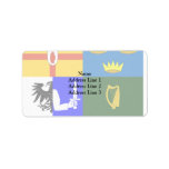 Four Provinces, Ireland flag Address Label