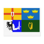 Four Provinces, Ireland flag Postcards