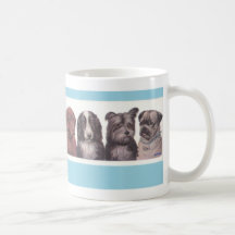Four Pups Coffee Mugs