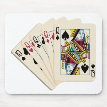 Four Queens - Poker Hand - Play To Win Charms Mouse Pad