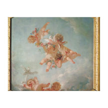 Four Seasons in the Salle du Conseil  - Spring Stretched Canvas Print
