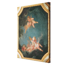 Four Seasons in the Salle du Conseil  - Winter Stretched Canvas Prints