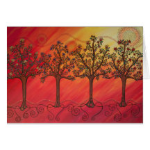 "Four Sisters" note cards by CatherineHayesArt