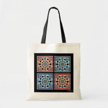 Four Tile Tote Tote Bag