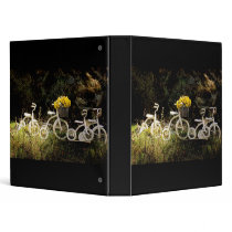 Four White Trikes Binders