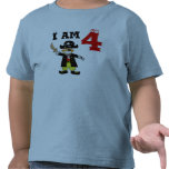 Four year old birthday boy ( pirate ) tshirts
