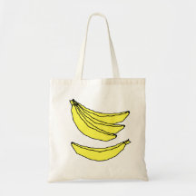 Four Yellow Bananas. Tote Bag