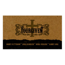 FOURGIVEN regular horizontal business card