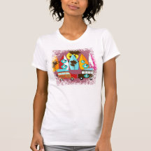 Fourgons hippies surfants sans valeur de plage de  t-shirts