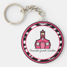 Fourth Grade Teacher Keychain