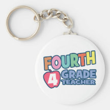 Fourth Grade Teacher Keychains