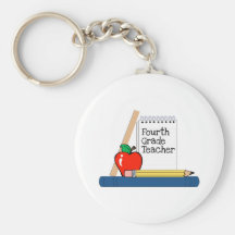 Fourth Grade Teacher (Notebook) Keychain