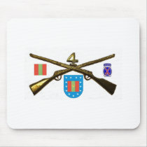 Fourth Infantry Regiment Cross Rifles Mouse Pad