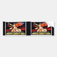Fourth Liberty Loan Bumper Sticker