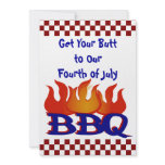 Fourth of July BBQ Party Invitation