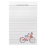 Fourth of July Bicycle Personalized Stationery