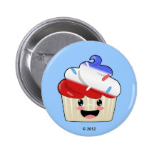 Fourth of July Cupcake Buttons