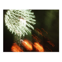 Fourth of July fireworks Post Card