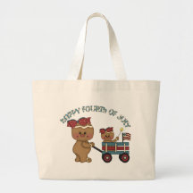Fourth of July Gingers Canvas Bags