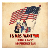 Fourth of July Party Custom Invitation