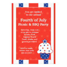Fourth of July Party Invitation