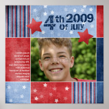 "Fourth of July" Scrapbook Page Posters