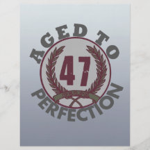 Fourty Seven and aged to Perfection Birthday Full Color Flyer