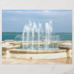 Foutain river sky water coral blur lighten flyer design