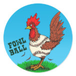 Fowl Ball Round Sticker