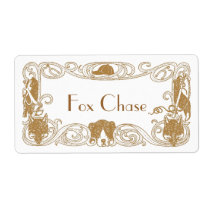 Fox Chase Hunt Homebrew Bottling Home Brew Labels