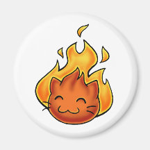 Fox Fire Fridge Magnets