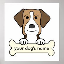 Fox-hound américain personnalisé posters