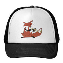 Fox jouant la trompette casquettes