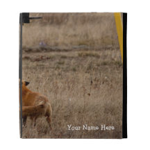 Fox Loves Utility Pole; Customizable iPad Folio Cases