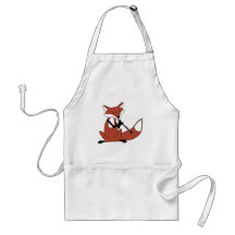 Fox Playing the Clarinet Apron