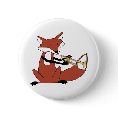 Fox Playing the Trumpet by wesleyowns