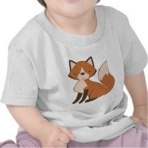 Fox se reposant mignon t-shirt