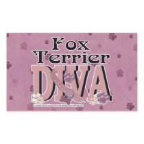 Fox Terrier DIVA Rectangular Sticker