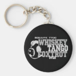 Fox-trot de tango de whiskey - humour d'aviation porte-clefs