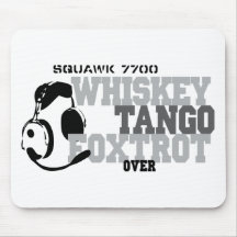 Fox-trot de tango de whiskey - humour d'aviation tapis de souris