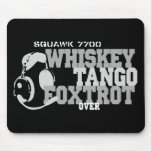 Fox-trot de tango de whiskey - humour d'aviation tapis de souris